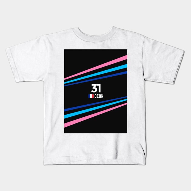 F1 2024 - #31 Ocon Kids T-Shirt by sednoid